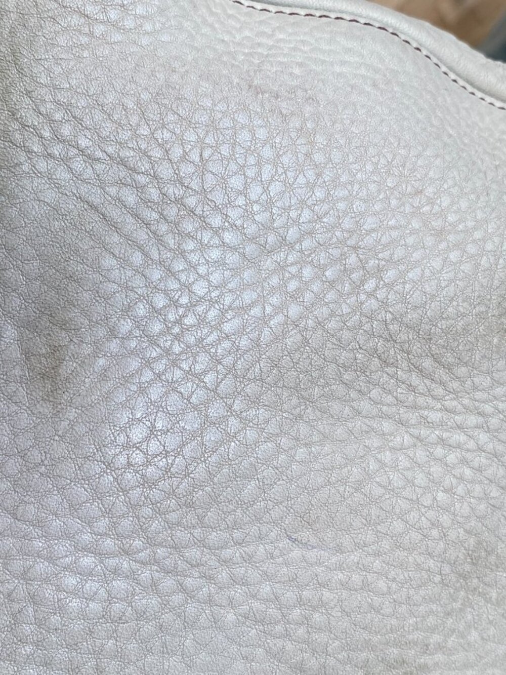 Vintage Coach Chelsea Cream Pebbled Leather Shoulder Bag - Picture 10 of 13